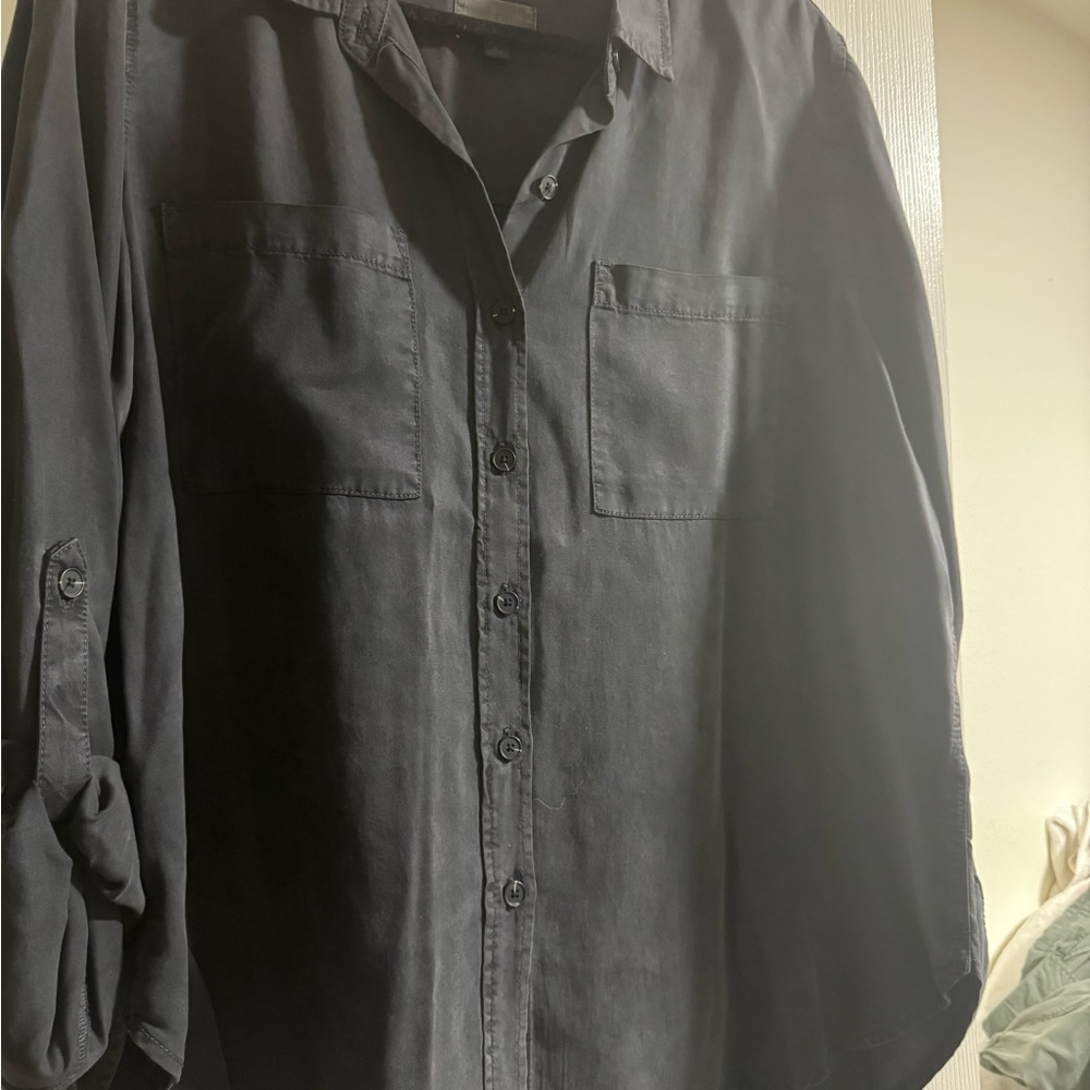Universal Thread Utility Black Button-Up Shirt size XL